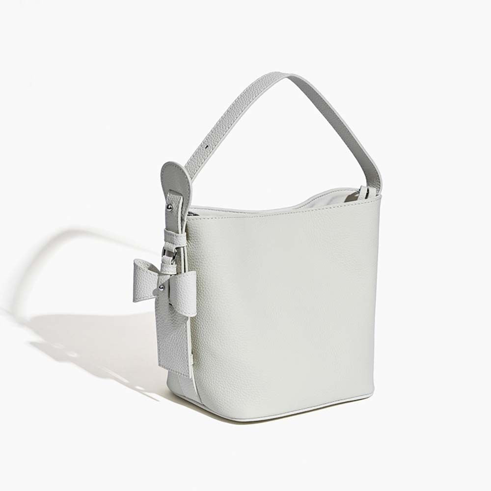Women's Top Layer Cowhide Good-looking Bow Simple Bags