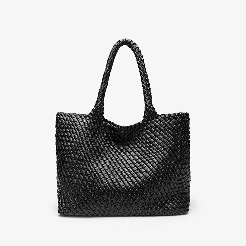 Women's Hand-woven Big Capacity Quantum High Sense Women's Shoulder Bag