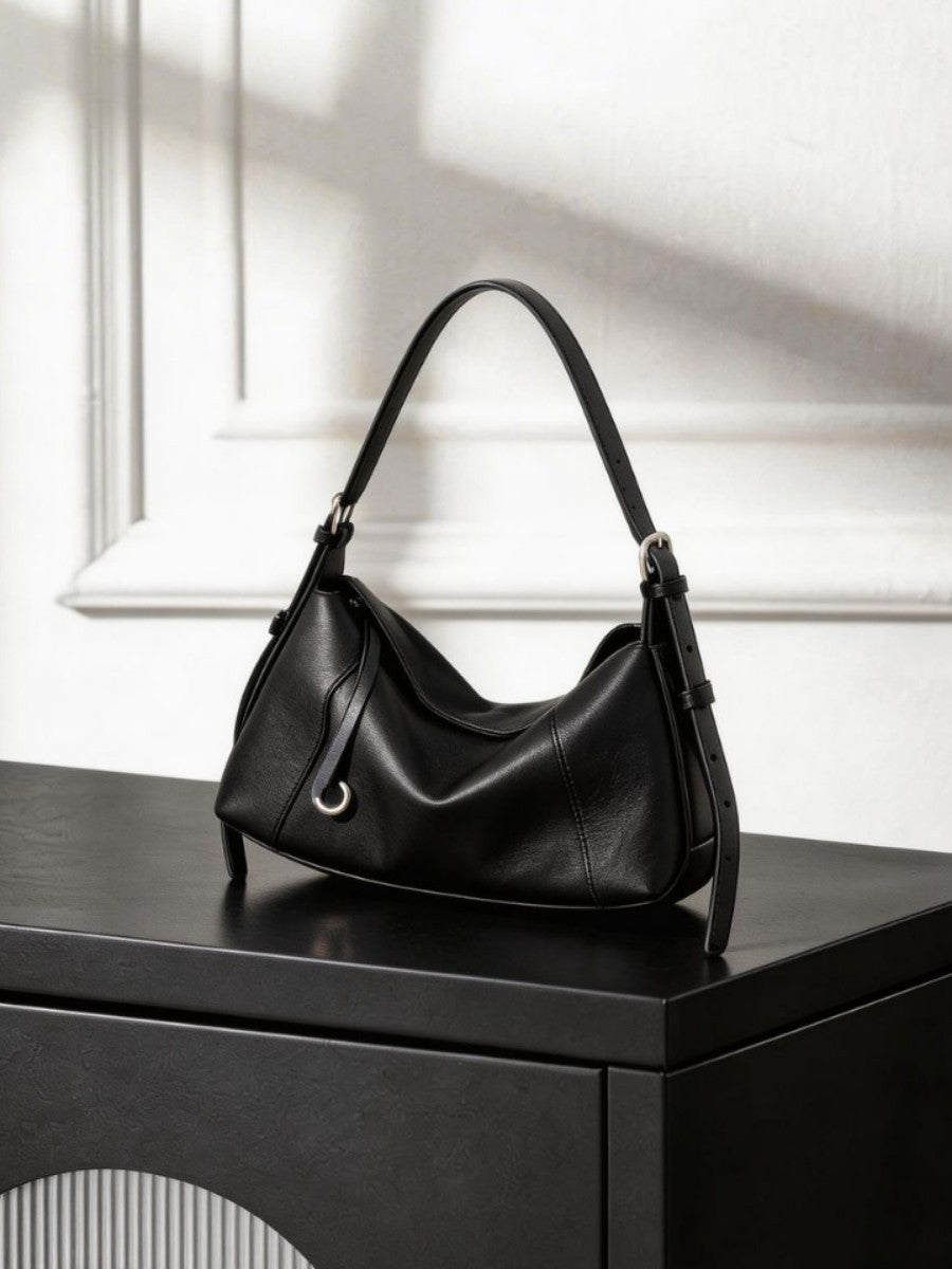 Women's First Layer Cowhide Fashion Leather Portable Women's Shoulder Bag