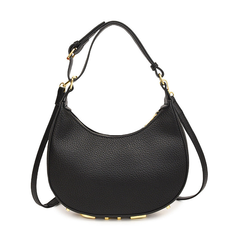 Women's F Summer High Sense Underarm Niche Crescent Women's Shoulder Bag