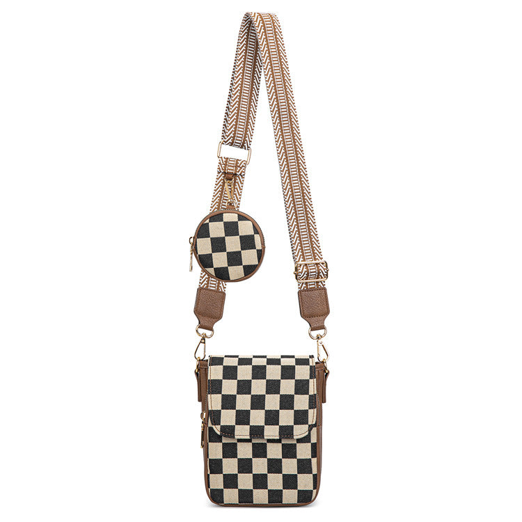 Women's Fashionable Earphone Portable Slot Function Women's Shoulder Bag