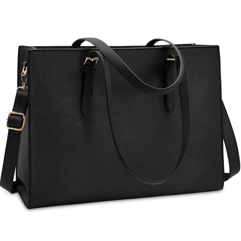 Women's Cross Pattern Large Temperament Wild Makeup Bag