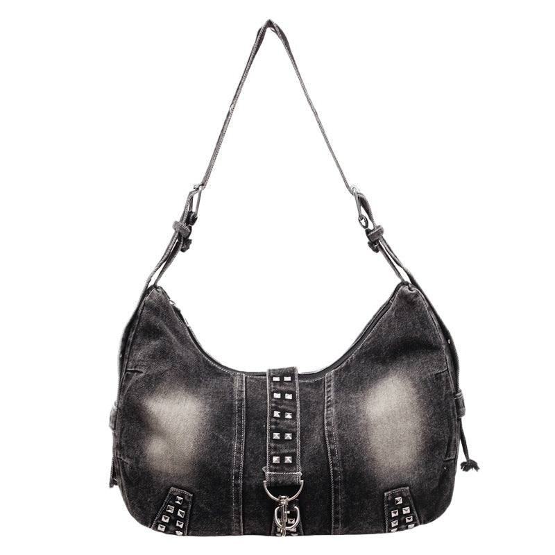 Women's American Retro Minority Canvas Jean Dumpling Fashion Women's Messenger Bag