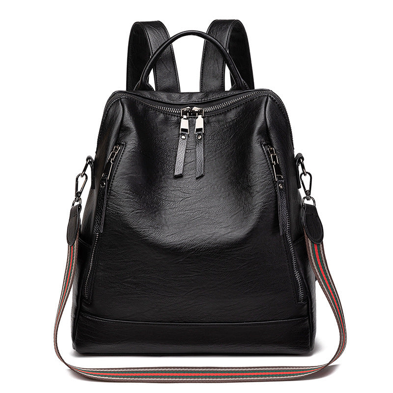 Women's Lightweight Spring Leather College Commuter Women's Backpack