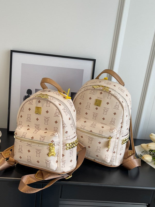 Women's Birthday Gift Cute Bear Commuter Large Capacity Bags