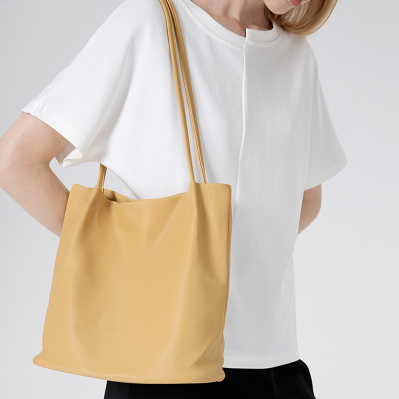 Women's Home Temperament Simple Commuter Underarm For Bucket Bag
