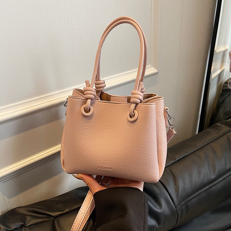 Versatile Spring Leisure Korean Style Fashionable High-grade Bucket Bag