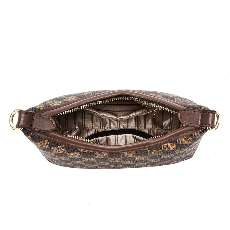 Women's Light Luxury Underarm Selenodont Printed Large Bags