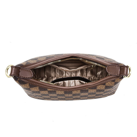 Women's Light Luxury Underarm Selenodont Printed Large Bags