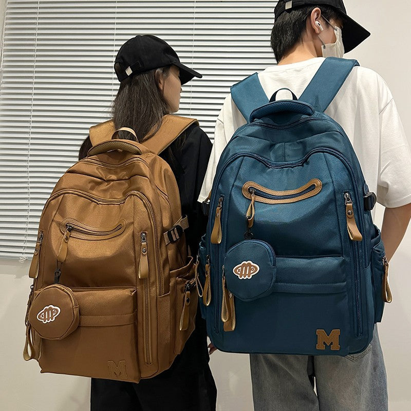 Women's & Men's Early High Large Capacity Neutral Commuter Computer Nylon Cloth Backpacks