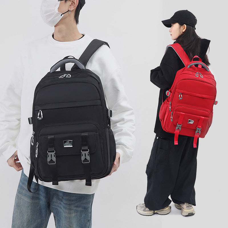 Unisex Large Capacity Simple Solid Color Travel Bags
