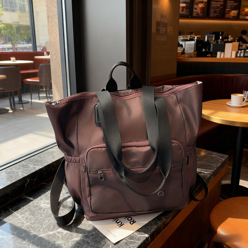 Large Capacity Versatile Scalable Korean Style Women's Backpack