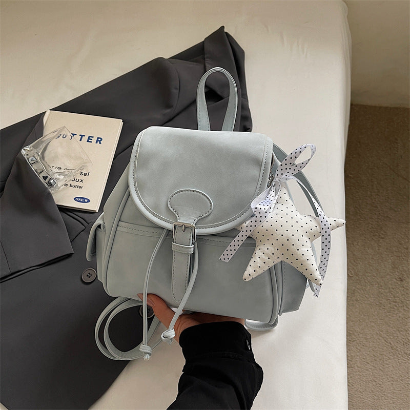Women's Korean Style Flip Soft Surface Summer Simple Backpacks