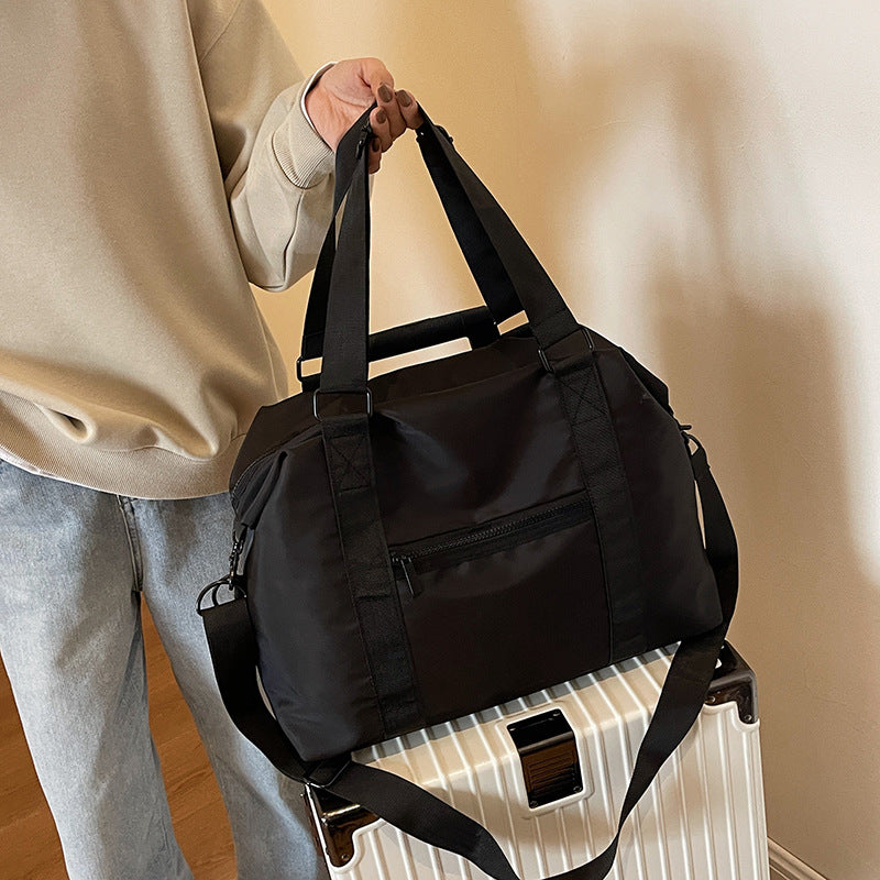 Black Oxford Cloth Short Distance Large Capacity Tote Bag