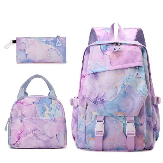 Gradient Color Fashion Lunch Pencil Early Women's Backpack