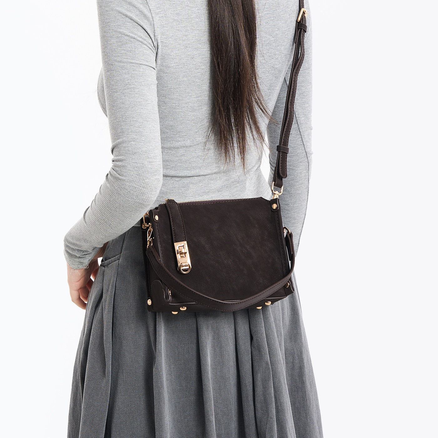 Women's Box Retro Affordable Luxury High-grade Commuter Women's Messenger Bag