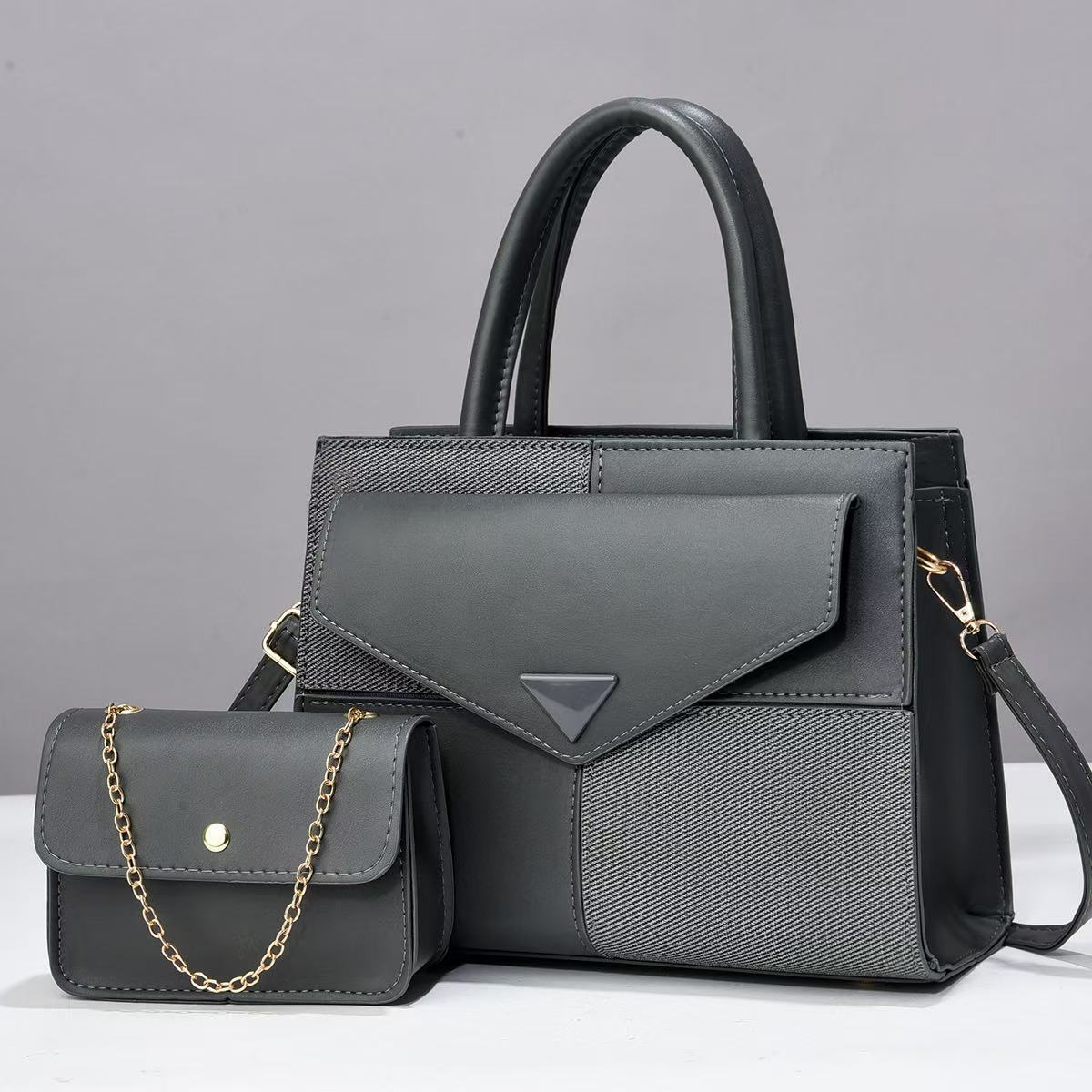 Patchwork Contrast Color Good-looking Light Luxury Women's Shoulder Bag