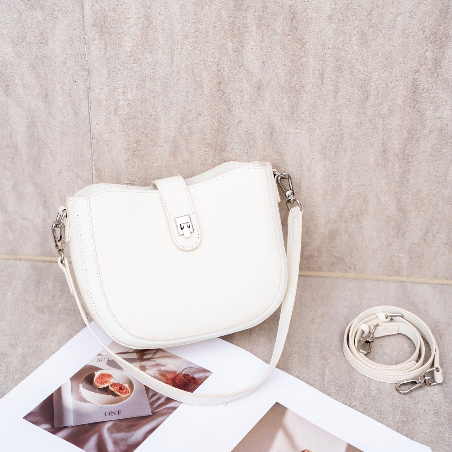 Women's Russian First Layer Cowhide Natural Drop Leather Spring Bags