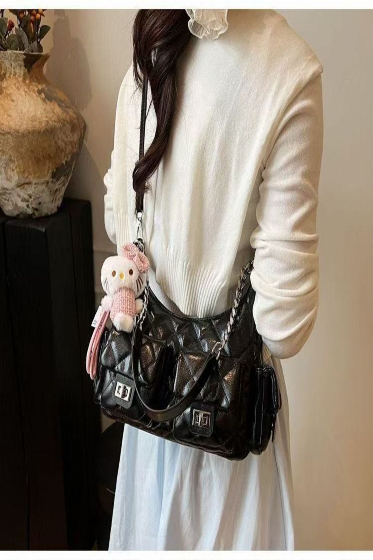 Women's Style Rhombus Spring Fashion Leisure Chain Women's Shoulder Bag