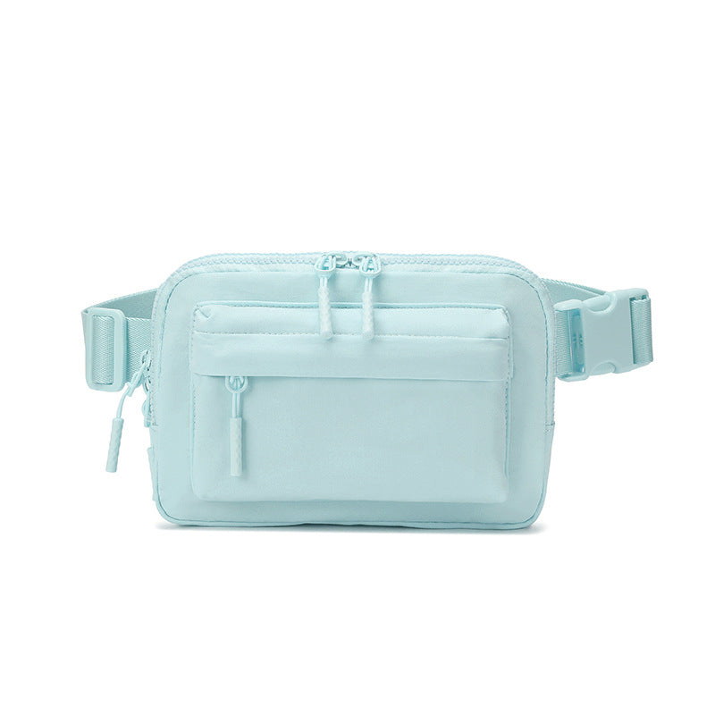 Waterproof Nylon Pure Color Running Leisure Sport Waist Bag, Accessory Bag