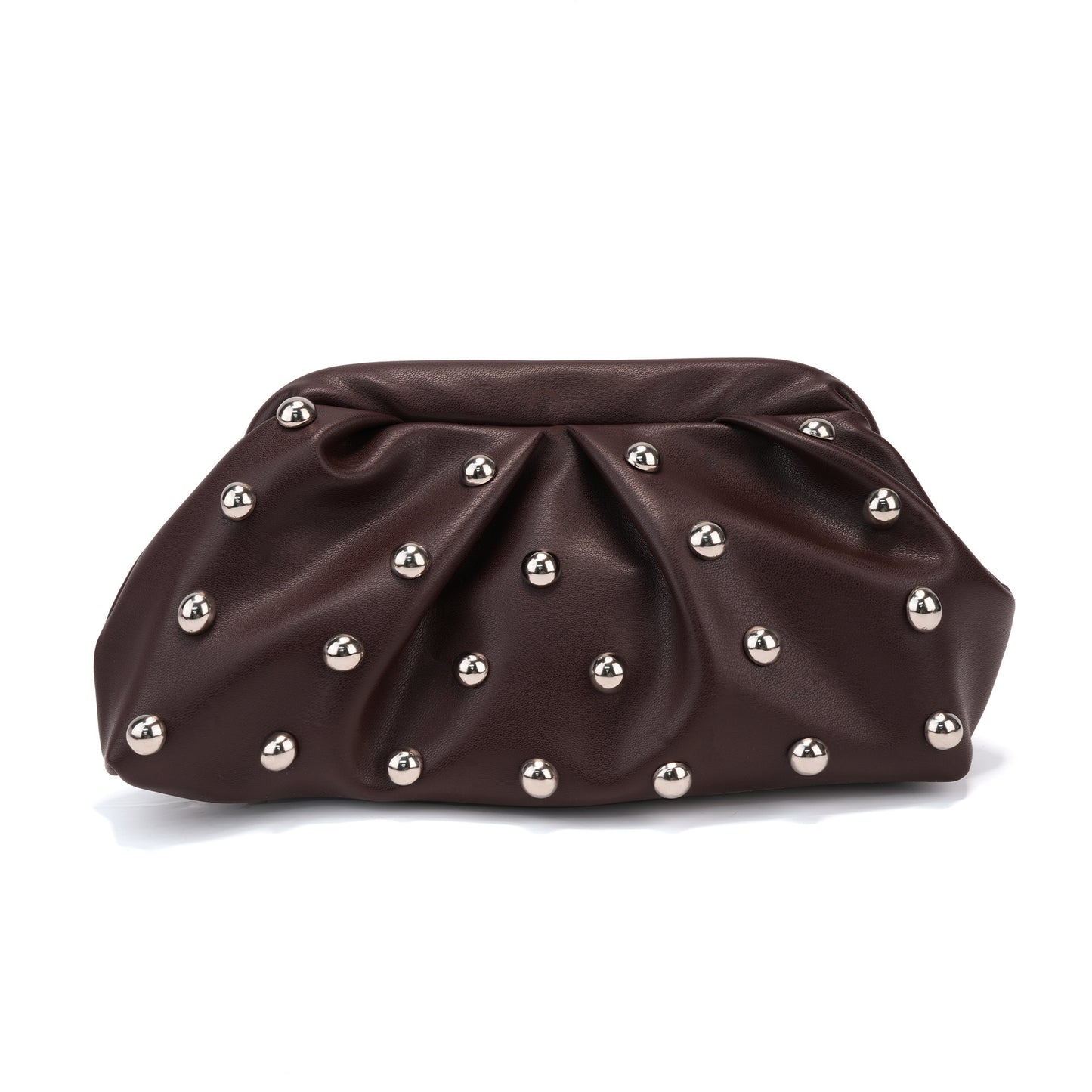 Women's Trendy Clip Mushroom Nail Chain Clutch Women's Shoulder Bag