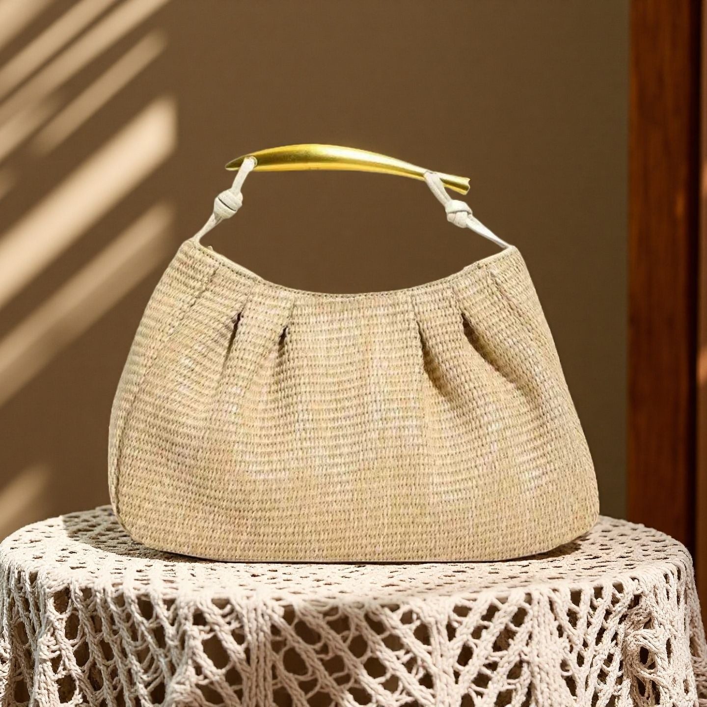 Straw Female Seaside Vacation Style Sense Women's Messenger Bag