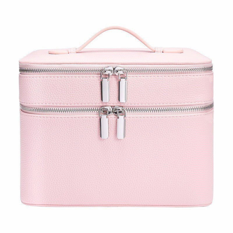 Light Luxury Large Capacity Leather Convenient Cosmetic Cases