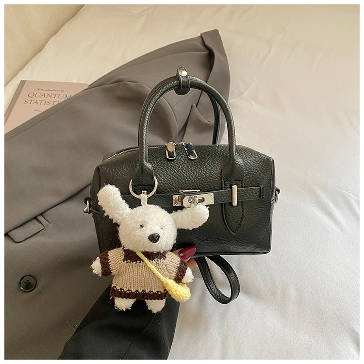 Women's Niche Solid Color Lychee Pattern Pillow Women's Handbag