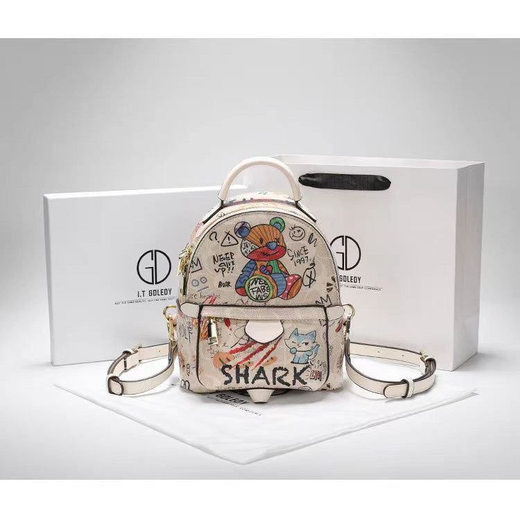 Women's Cute Iti Bear Trendy Large Capacity Women's Backpack