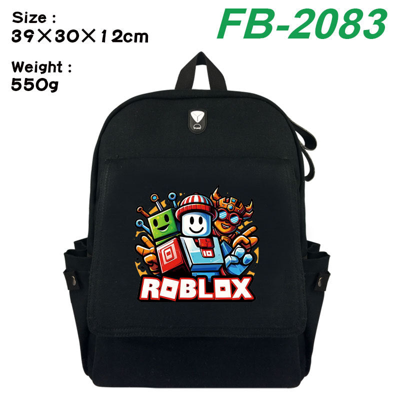 Peripheral Printing Stylish Canvas Large Capacity Leisure Backpack