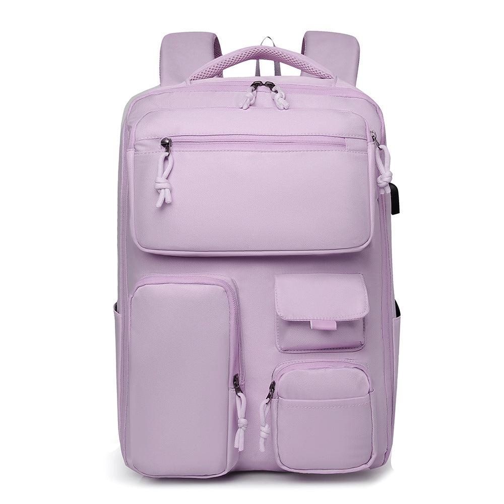 Women's & Men's Large Capacity Computer Fashion Trendy Lightweight Leisure Backpack