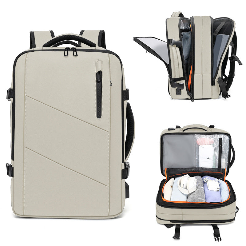 Women's & Men's Scalable Large Capacity Computer Waterproof Leisure Backpack