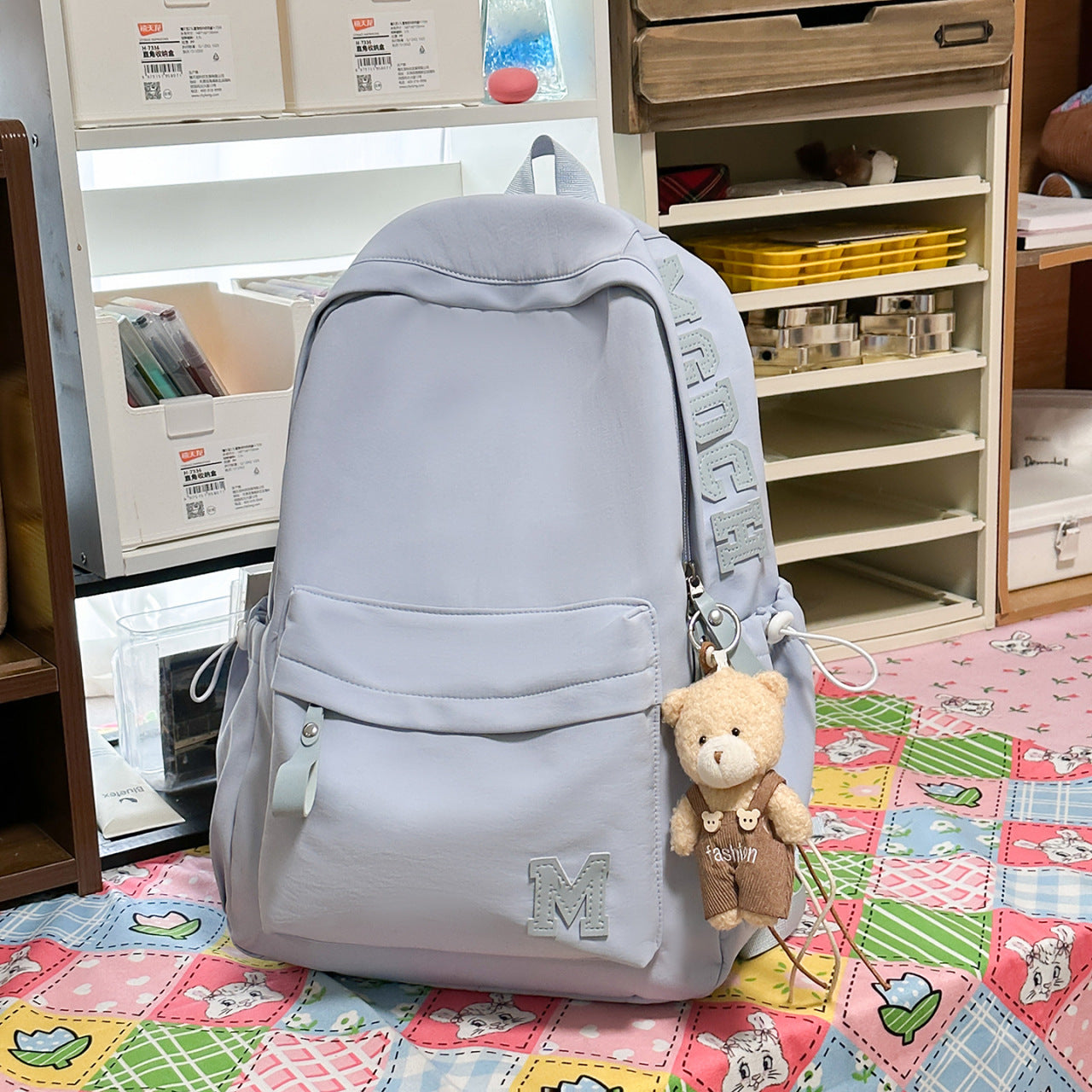 Letter Trendy High College Simple Versatile Women's Backpack
