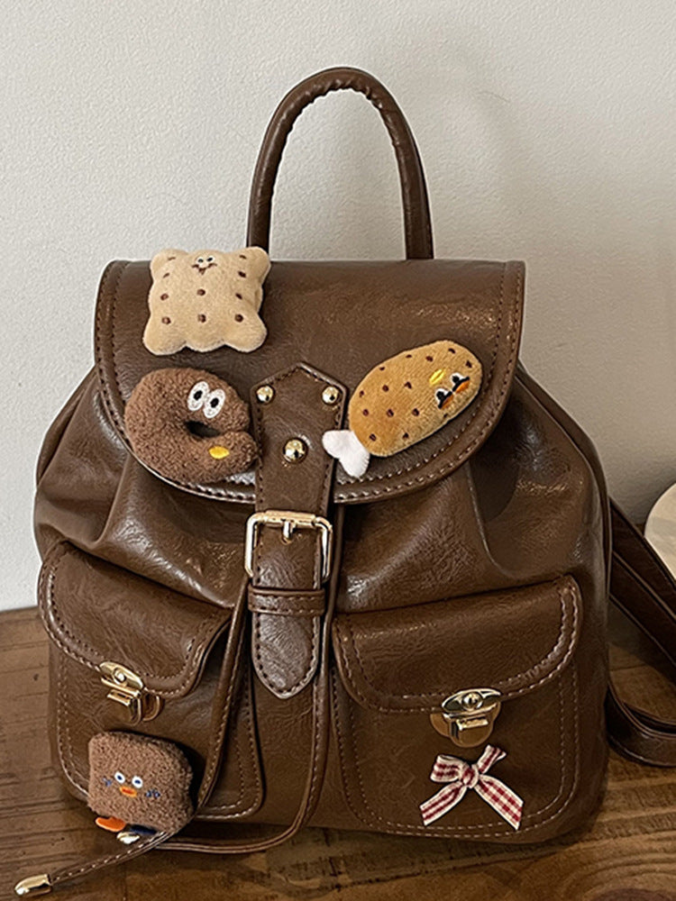 Women's Popular Fashionable Retro Winter Refined Simple Women's Backpack
