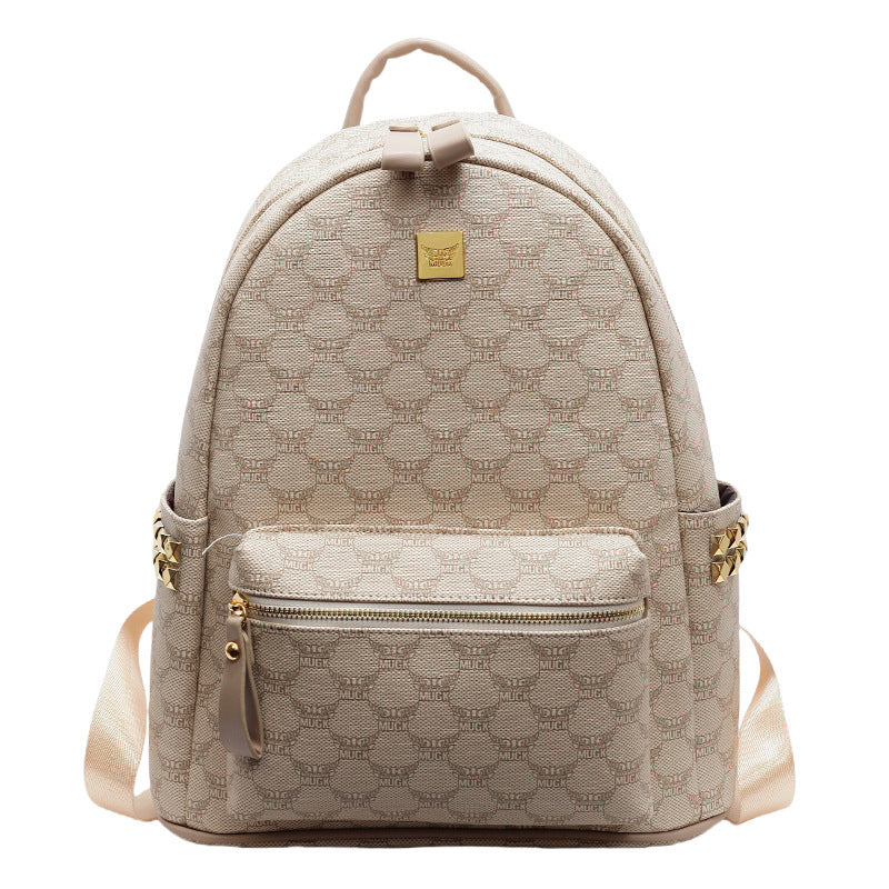 Women's High-grade Printed Large Capacity Fashion Commuter Leisure Backpack