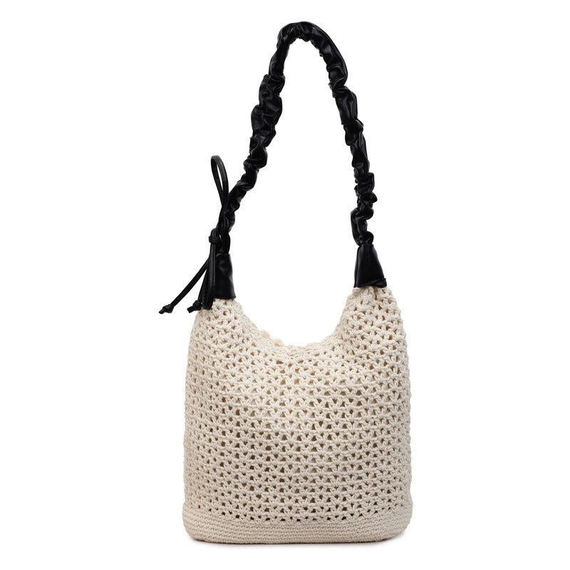 Women's Knitted Woven Idle Style Seaside Holiday Women's Shoulder Bag