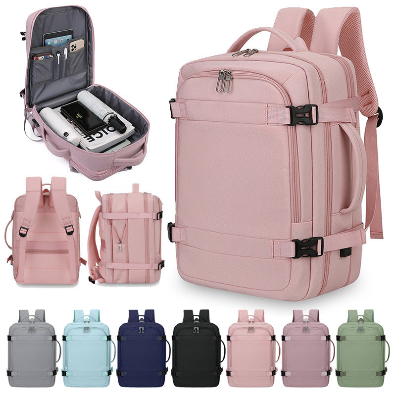 Pretty Leisure Commute Solid Color College Business Backpack