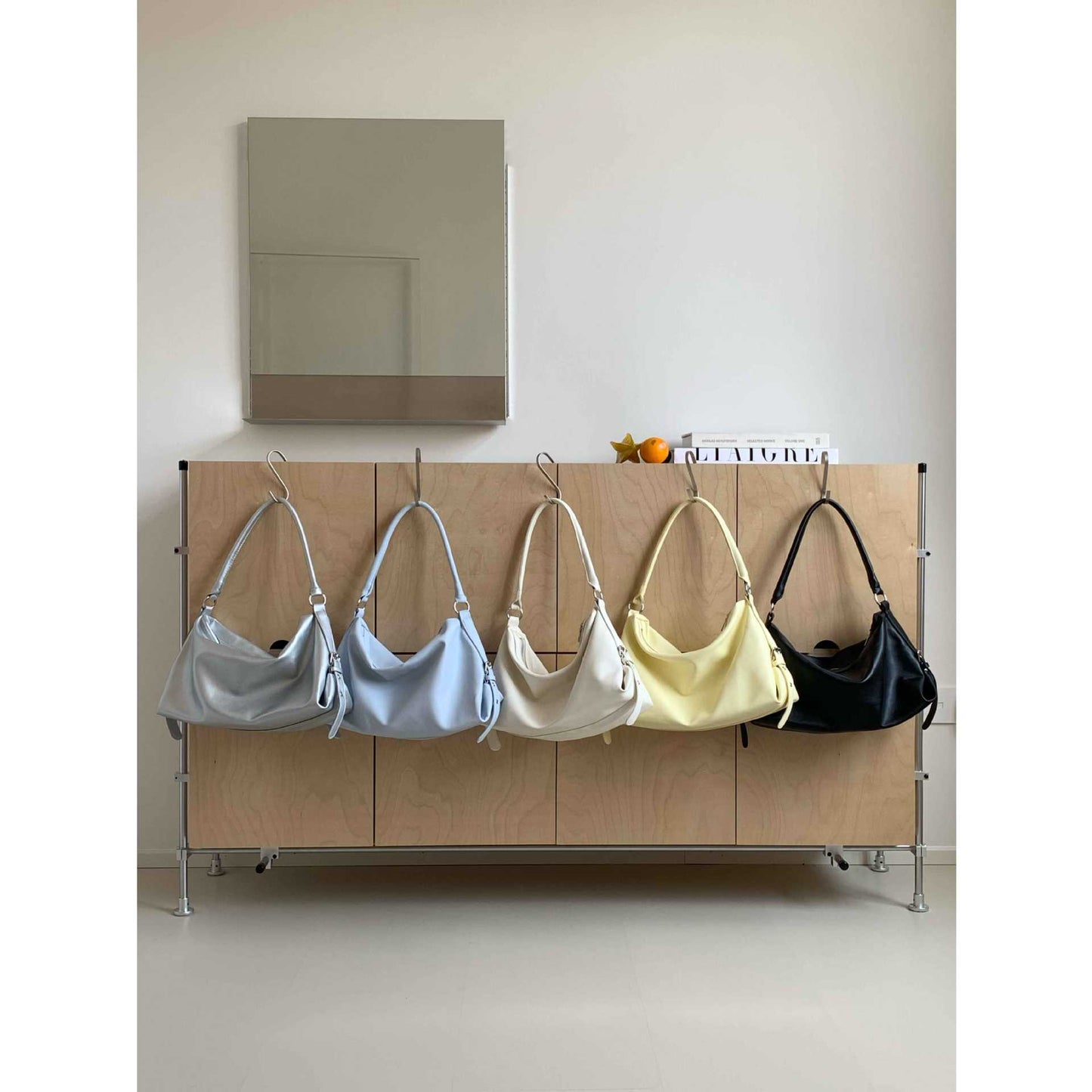 Women's Niche Design Zipper Korean Large Capacity Hand Carrying Women's Shoulder Bag