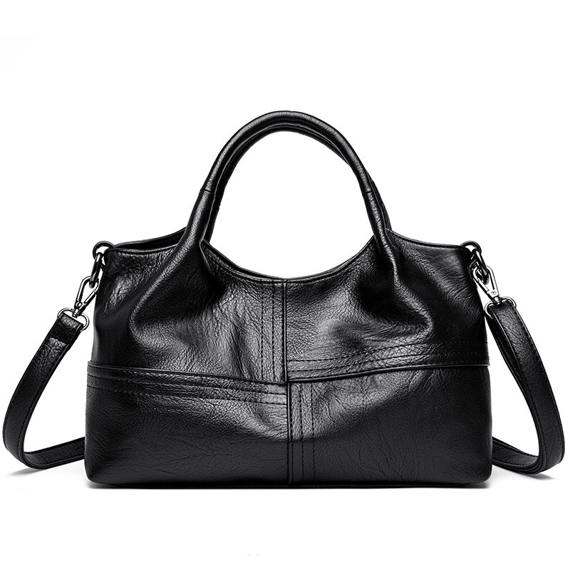 Women's Soft Leather Lightweight Large Capacity Commuter Women's Handbag