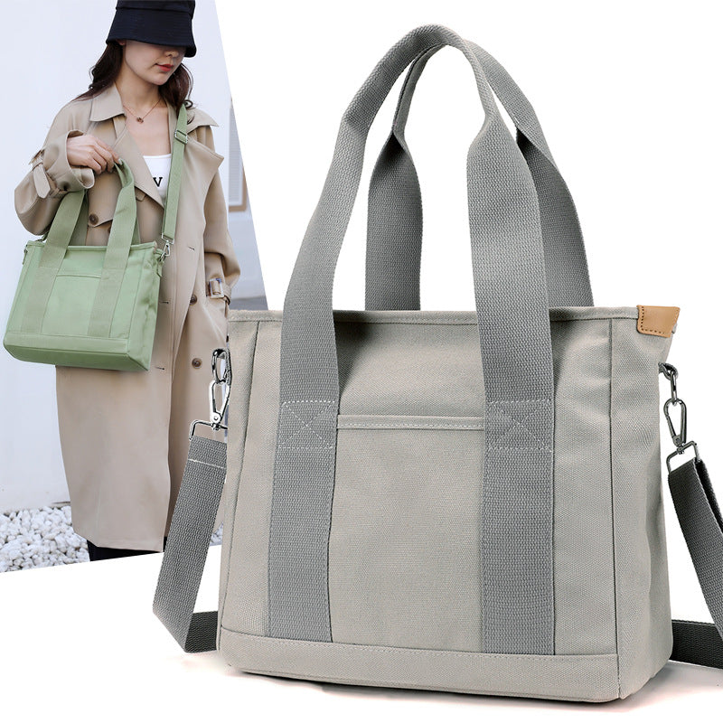 Women's Canvas Large Capacity Commuter Outing Mummy Style Women's Shoulder Bag