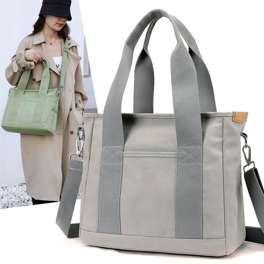 Women's Canvas Large Capacity Commuter Outing Mummy Style Women's Shoulder Bag