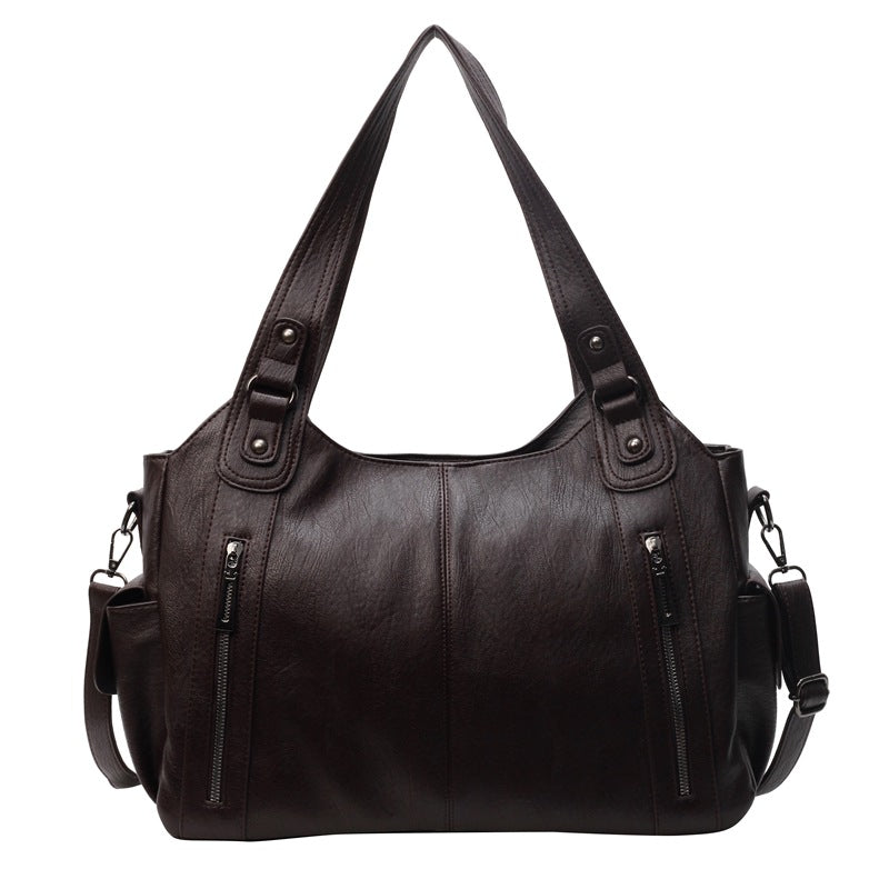 Women's Large Capacity Retro High-grade Fashion Commuter Shoulder Bags