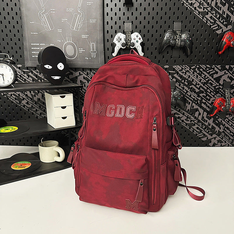 Women's & Men's Large Capacity Burden Alleviation Adjustable College Trip Leisure Backpack