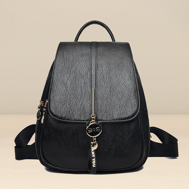 Women's Textured Simple Trendy Practical Lightweight Women's Backpack