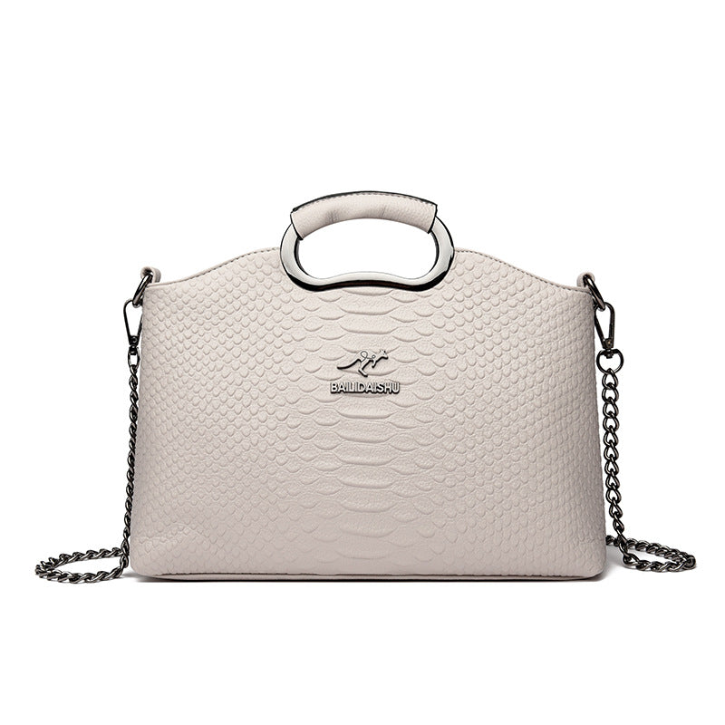 Women's Trendy Crocodile Pattern Large Capacity Women's Handbag