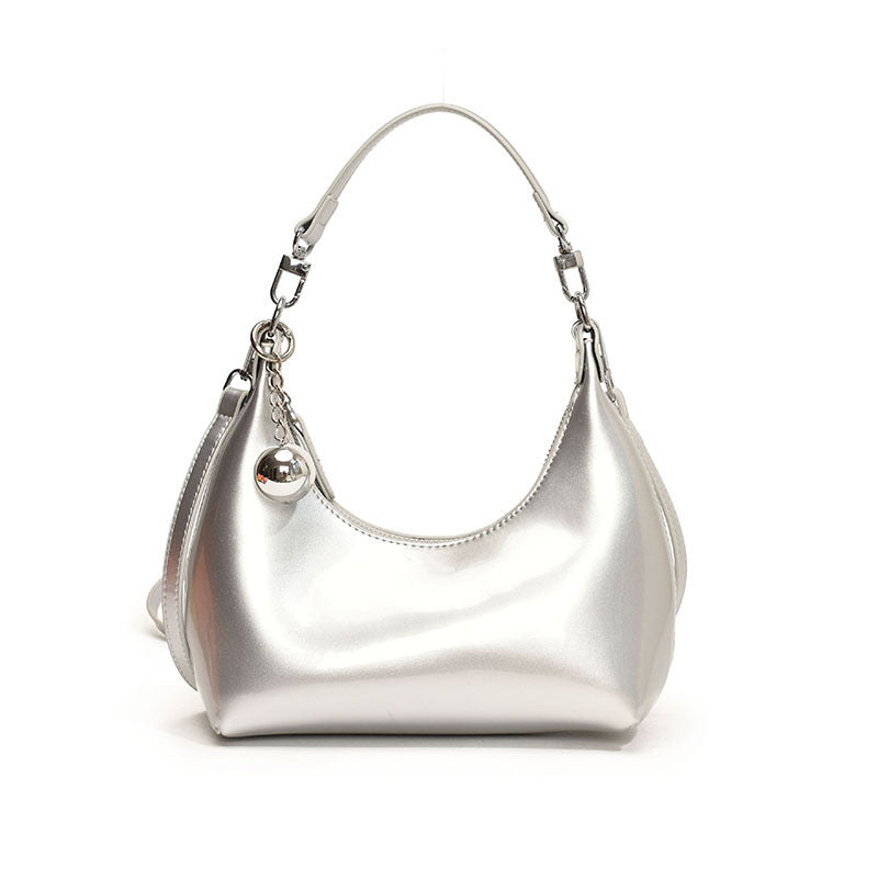 Women's Glossy Pea Korean Fashionable Simple Niche Women's Shoulder Bag