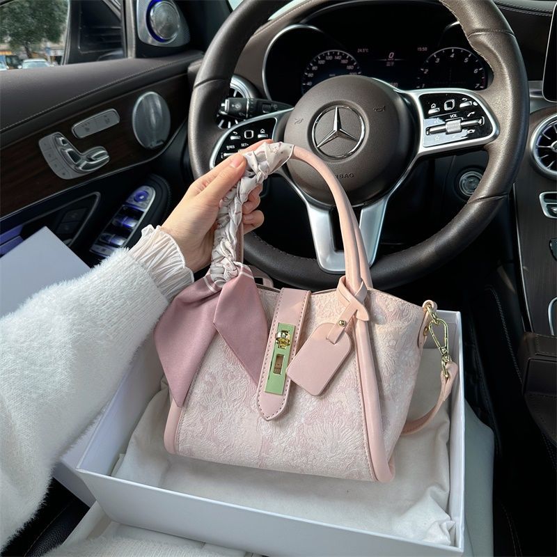 Niche Lace Embroidery Vegetable Basket Female Women's Handbag