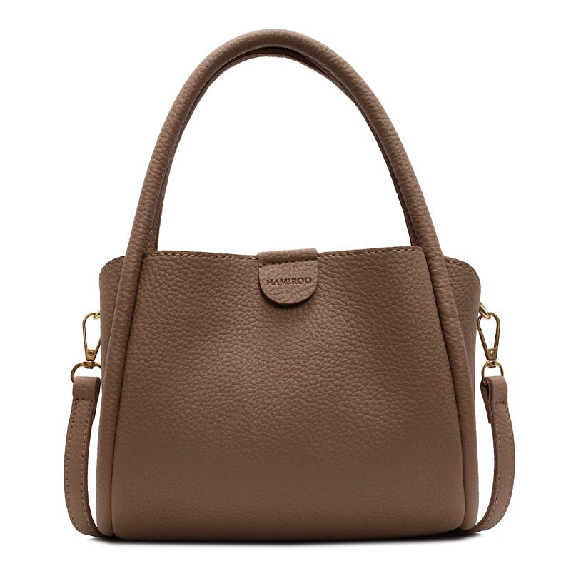 Women's Lychee Pattern Korean Live Broadcast High-grade Bucket Bag
