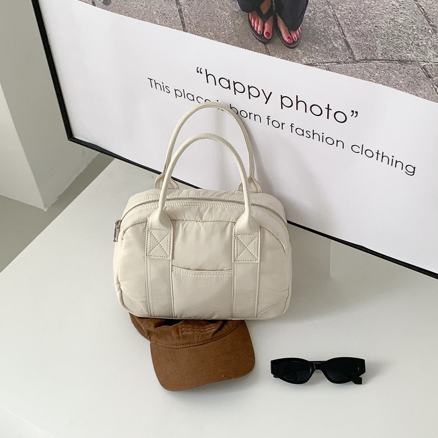 Women's Nylon Boston Fashion Commuter Bowling Lightweight Large Women's Handbag
