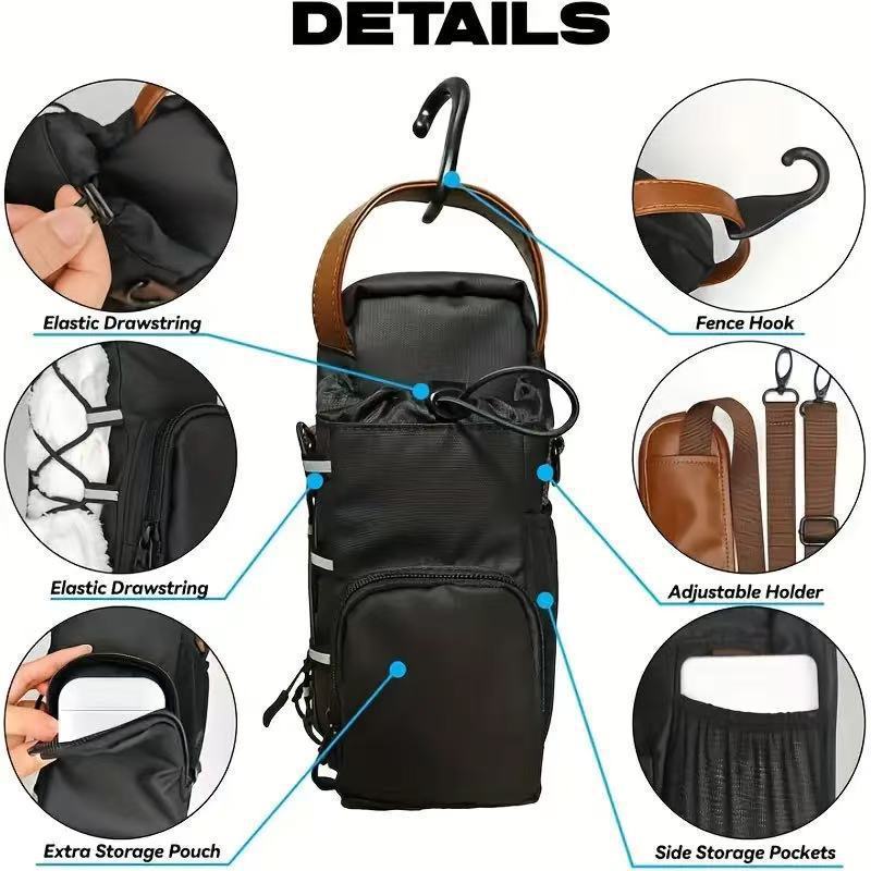 Source Fitness Magnetic Suction Kettle Water Cup Mobile Sport Waist Bag, Accessory Bag